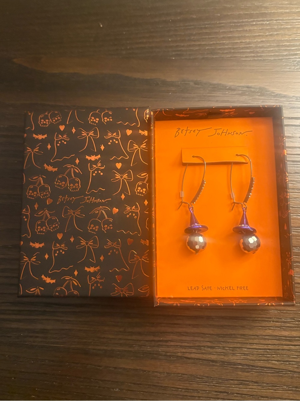 NEW Betsey Johnson Witch Earrings